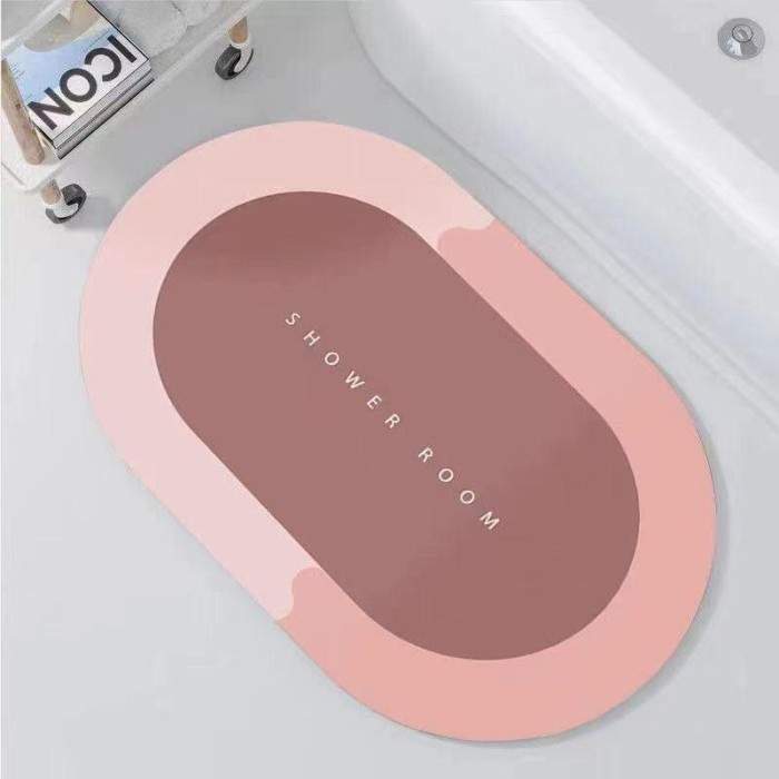 Magic Bathroom Mat | Non-Sliper ( Pink)