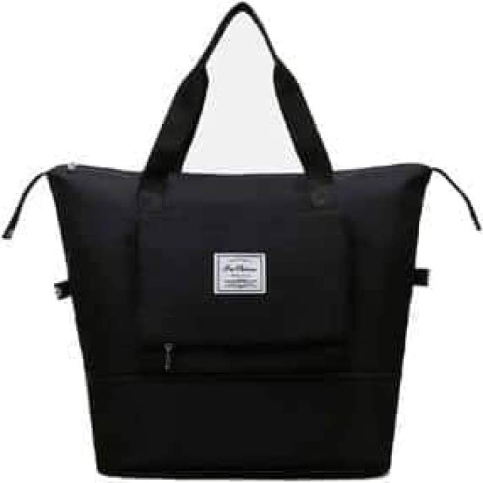 Super Large Capacity Folding Travel Bag ( Black color )